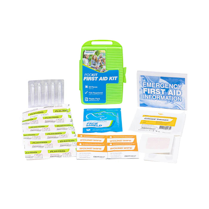 Fast Aid PocKit™ Plastic Portable First Aid Kit