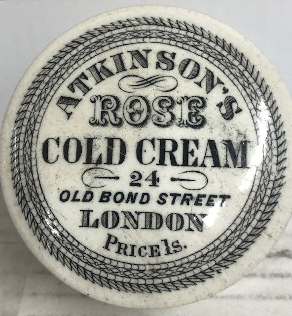 ATKINSON'S ROSE COLD CREAM COMPORT CIRCA 1880'S