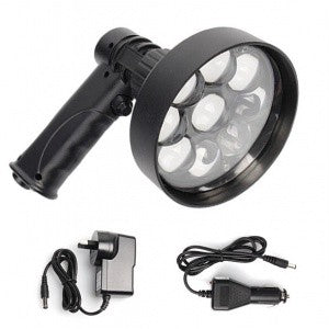 MAX-LUME HAND HELD SPOTLIGHT 120MM 27W LED RECHARGEABLE